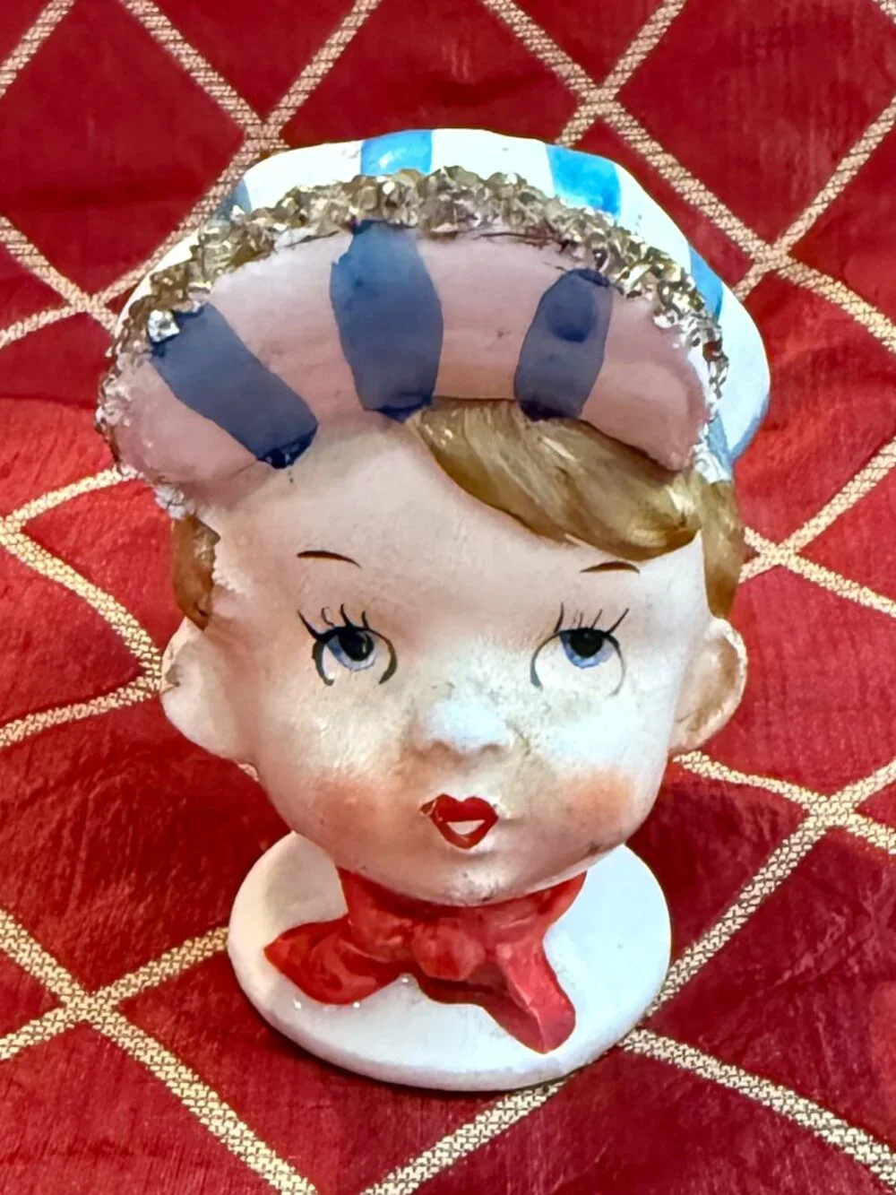Vintage Boy Head Salt Shaker